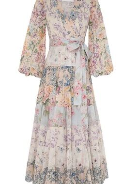 🆘Zimmermann Pastel Floral Patchwork Maxi Dress - LOOKING for this dress 🆘